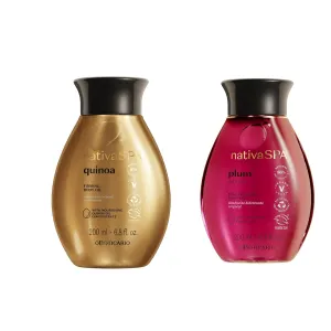 Nativa SPA Body Hydrating Oil Bundle: Quinoa & Plum, Moisturizing Body Oils, 6.8 Ounce (each)