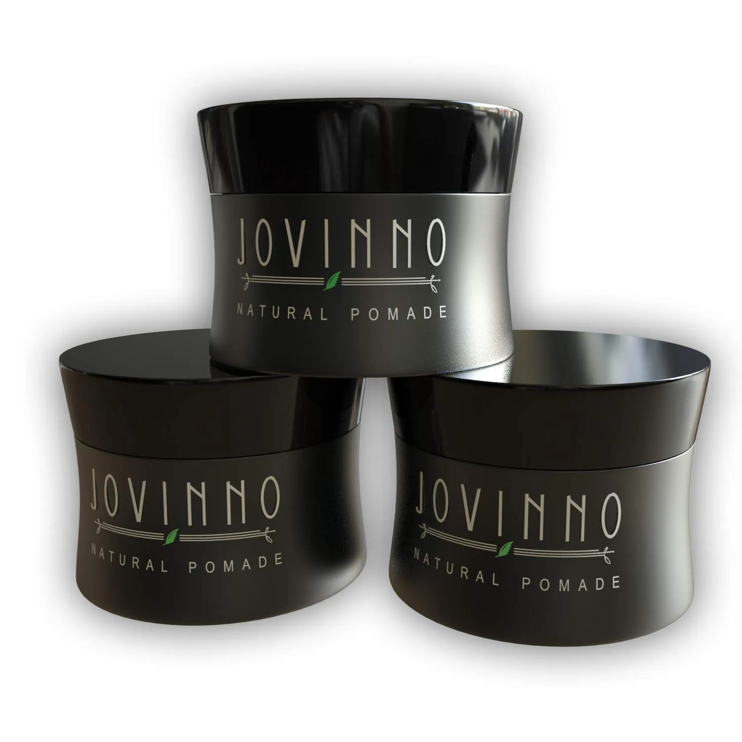 Natural Premium Hair Styling Pomade/Hair Wax - Medium to Strong Hold Clear Thick Formula Non-Greasy Water Soluble. Made in France. 5oz (Pack of 3)