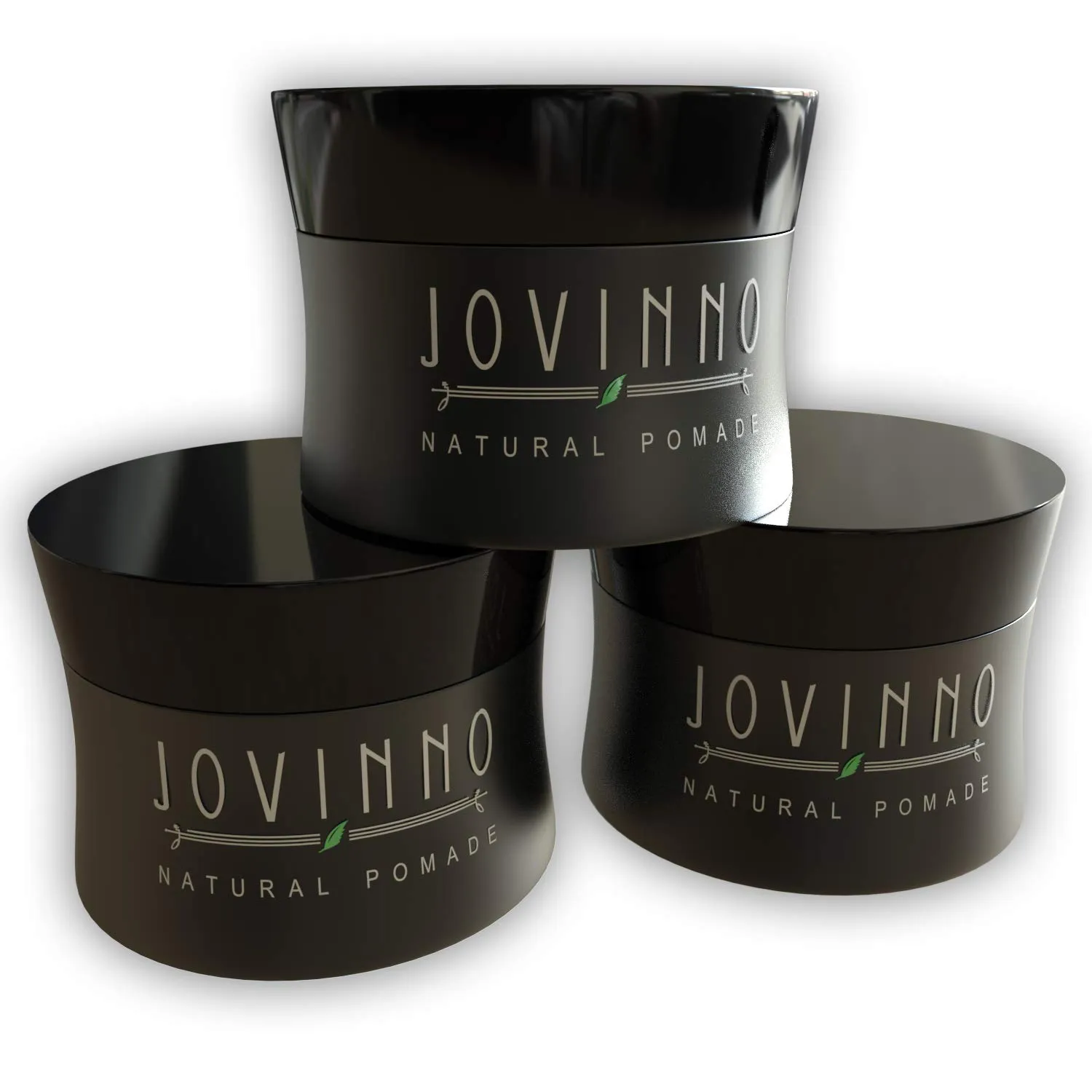 Natural Premium Hair Styling Pomade/Hair Wax - Medium to Strong Hold Clear Thick Formula Non-Greasy Water Soluble. Made in France. 5oz (Pack of 3)