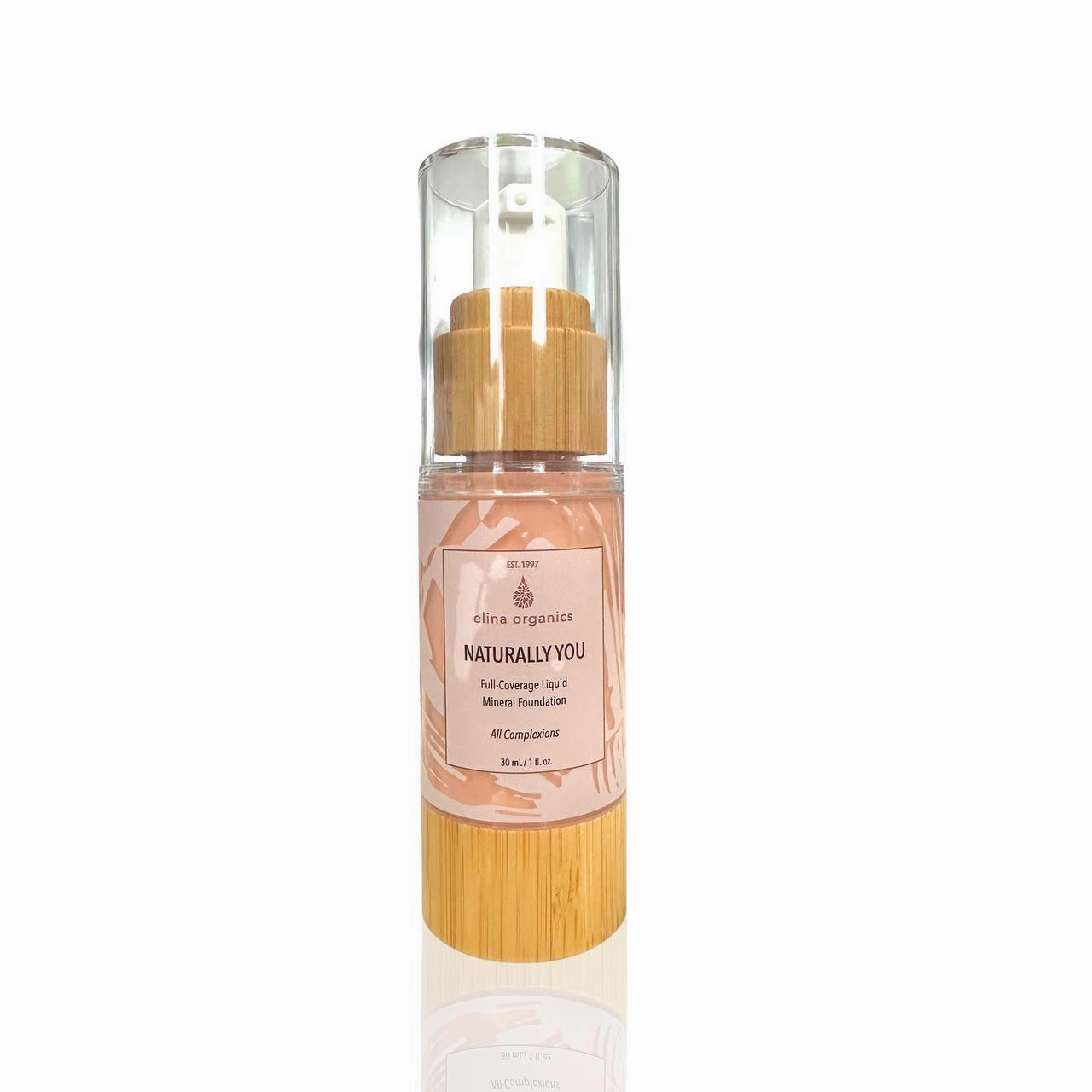 Naturally You Full Coverage Liquid Mineral Foundation - Elina Organics