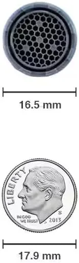 Neoperl Tom Thumb Cache California M16.5 x 1 PCA Faucet Aerator Economy Flow 1.2 GPM Cache Water-Saving Aerator with Key Stream Aerator WaterSense (Pink Aerated Double)
