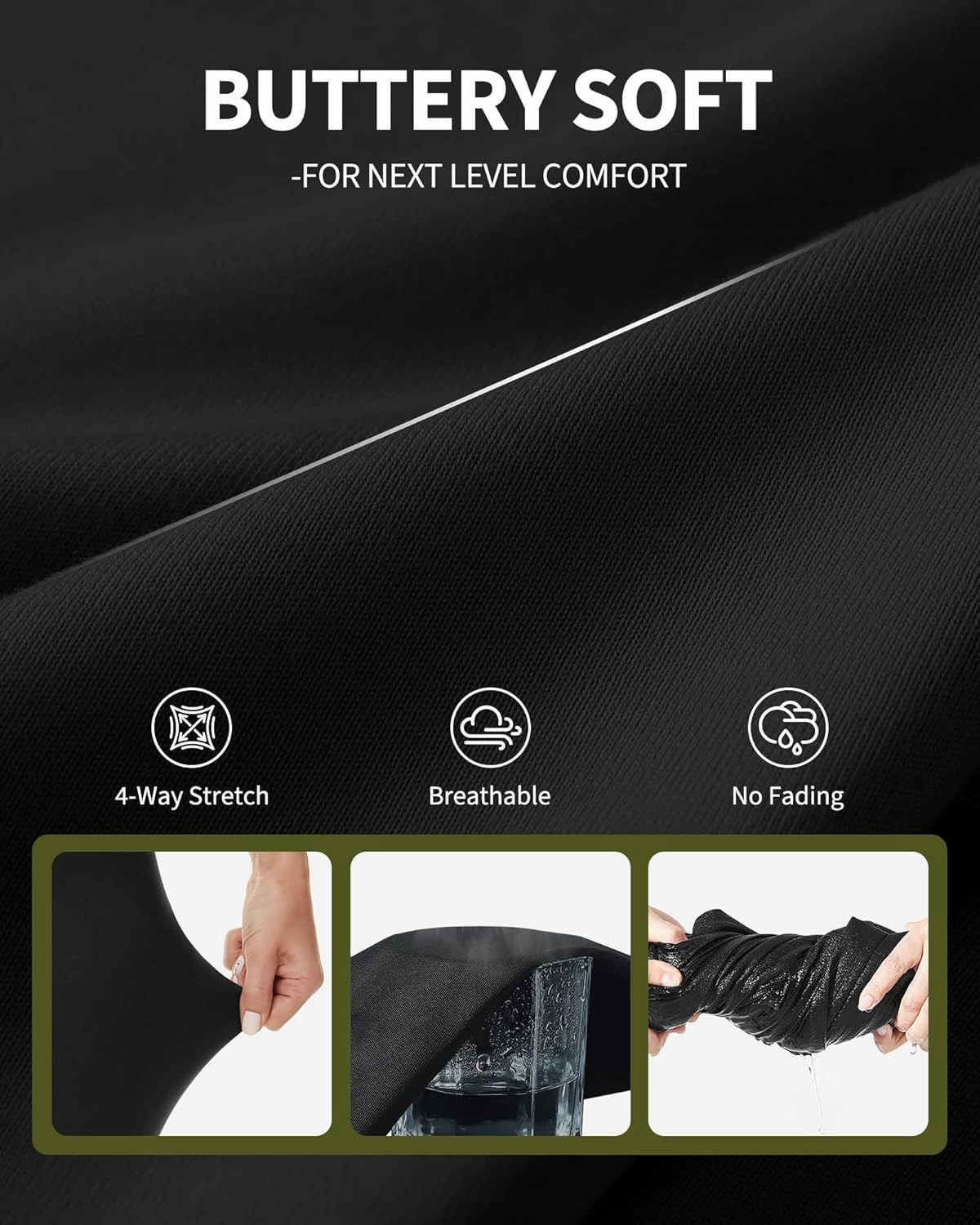 NexiEpoch Leggings for Women Plus Size-High Waisted L-XL-6XL Tummy Control Soft Yoga Pants for Workout Running