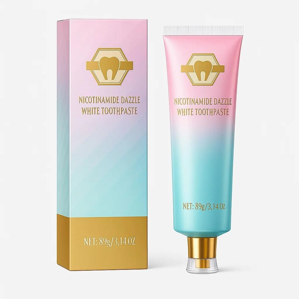 Niacinamide Whitening Toothpaste – Gentle Stain Removal, Fresh Breath, Gum Health Support – Upgraded 2025 Version