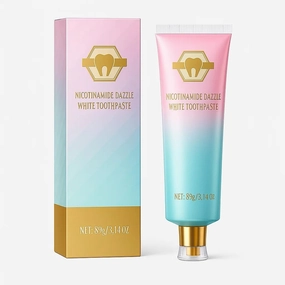 Niacinamide Whitening Toothpaste – Gentle Stain Removal, Fresh Breath, Gum Health Support – Upgraded 2025 Version