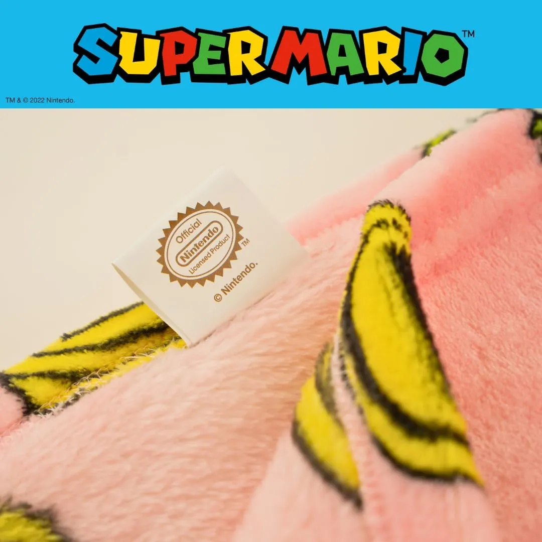 Nintendo Super Marios Bros. Gaming Princess Peach Girl Bedding Super Soft Silk Touch Throw, 46 in x 60 in, (Officially Licensed Product)