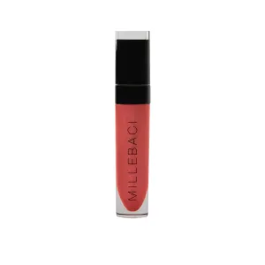 Nouba Millebaci Long Lasting Liquid Lipstick Pink, Lustrous Moisturizing Creamy Formula with Vitamin E Intense Color Pigment High Impact Makeup Lip Cream Color Stick Balm For Women (Color 13)