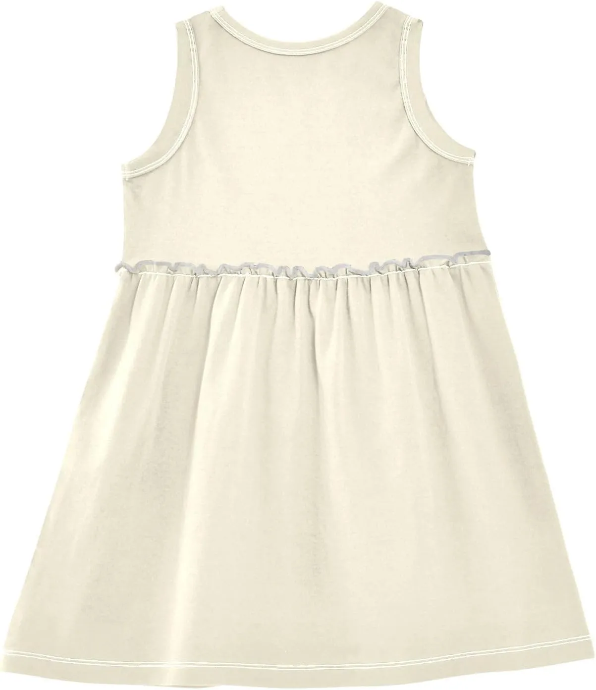 ODAWA Peach Puff Girls Sleeveless Dress Girls Casual Sundresses A-Line Girls Casual Dress for 2-8 Years Old Kids