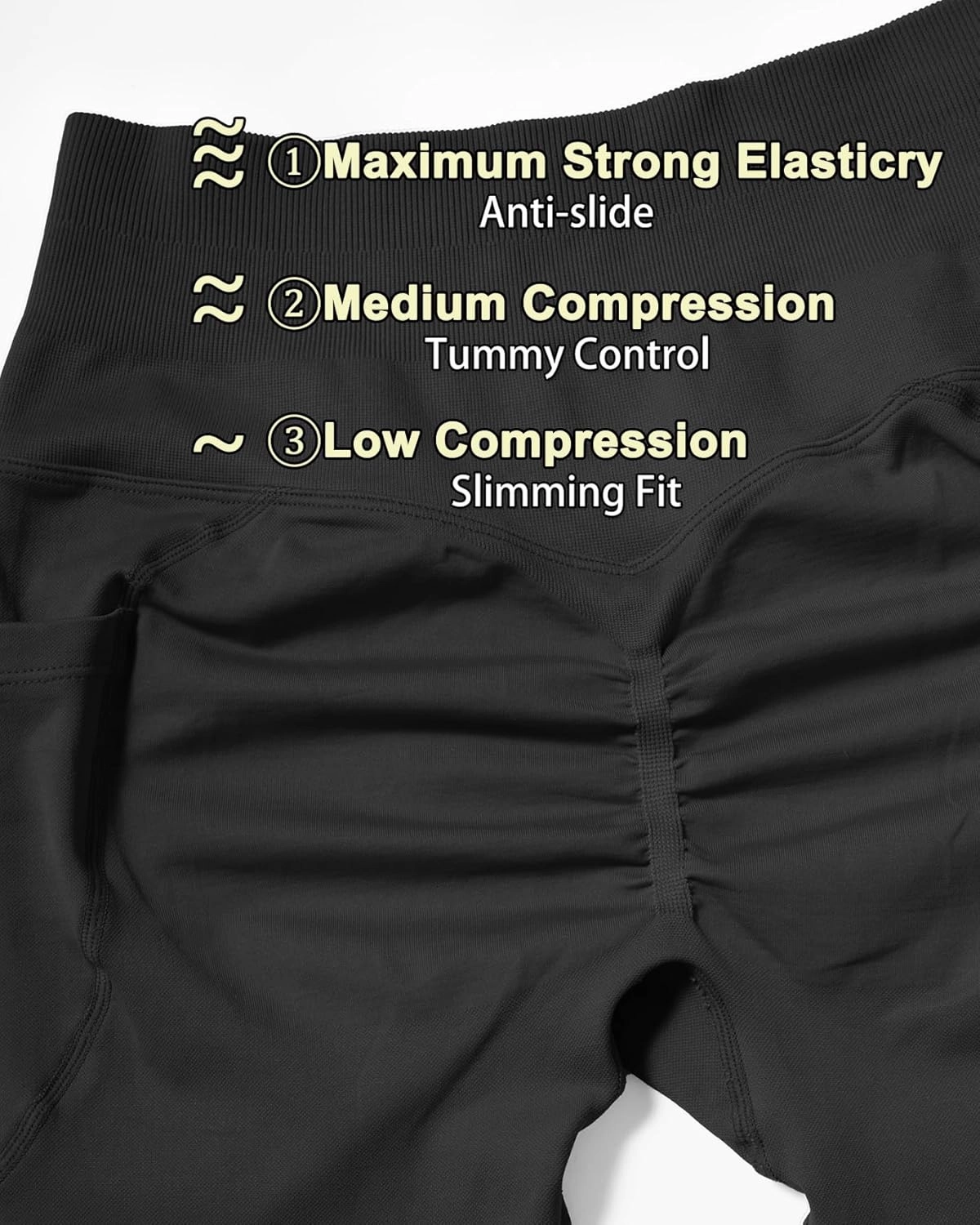 OMKAGI Women Scrunch Butt Lifting Leggings with Pockets Compression High Waisted Gym Workout Leggings