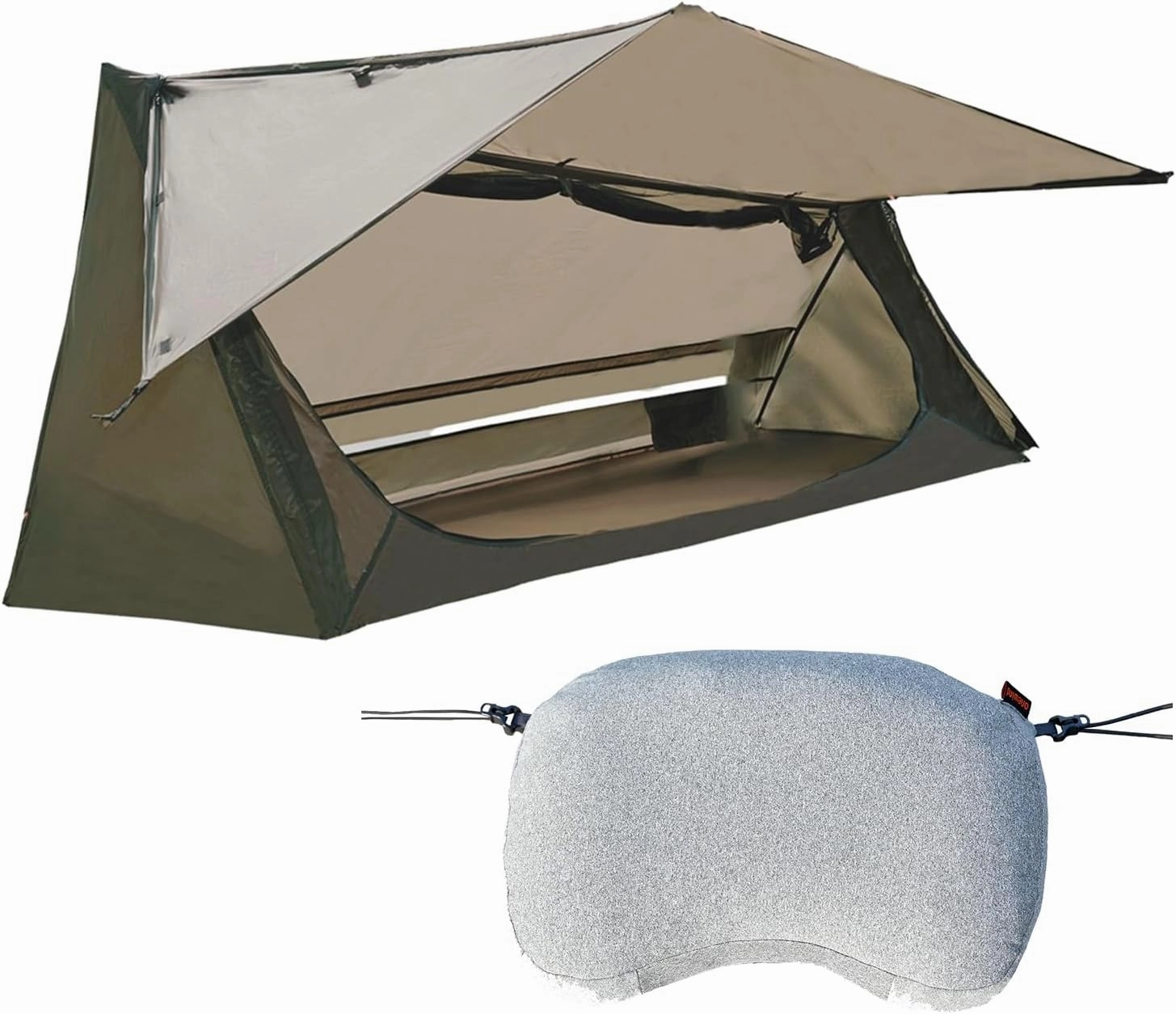 onewind One Person Tent with Pillow, Backpacking Single Person Tent Ultralight Tent with Camping Soft Pillow for Camping Hiking Backpacking