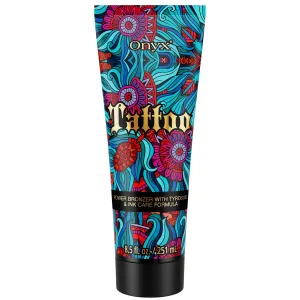 Onyx Tattoo Tanning Bed Lotion | Fade Protection | Color Enhancer | Indoor, Outdoor Tanning Accelerator | Tattoo Vibrancy & Smooth Skin | For Men, Women | Hydrating Lotion | Face & Body (8.5 fl oz)