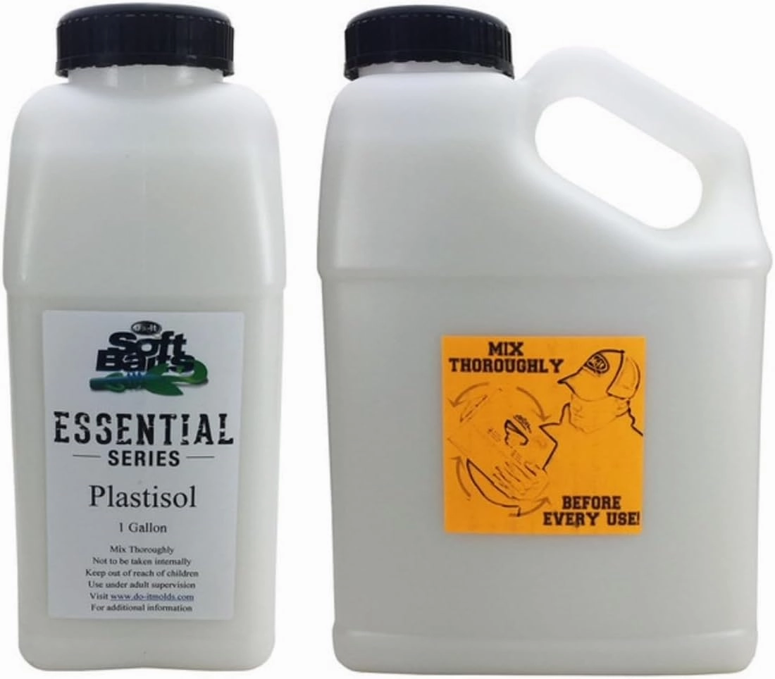 Original Do it Molds Essential Series Plastisol 1 Gallon #1 Name in DIY Lure Making Plastisol for Making Your own Soft Plastic Fishing Lures
