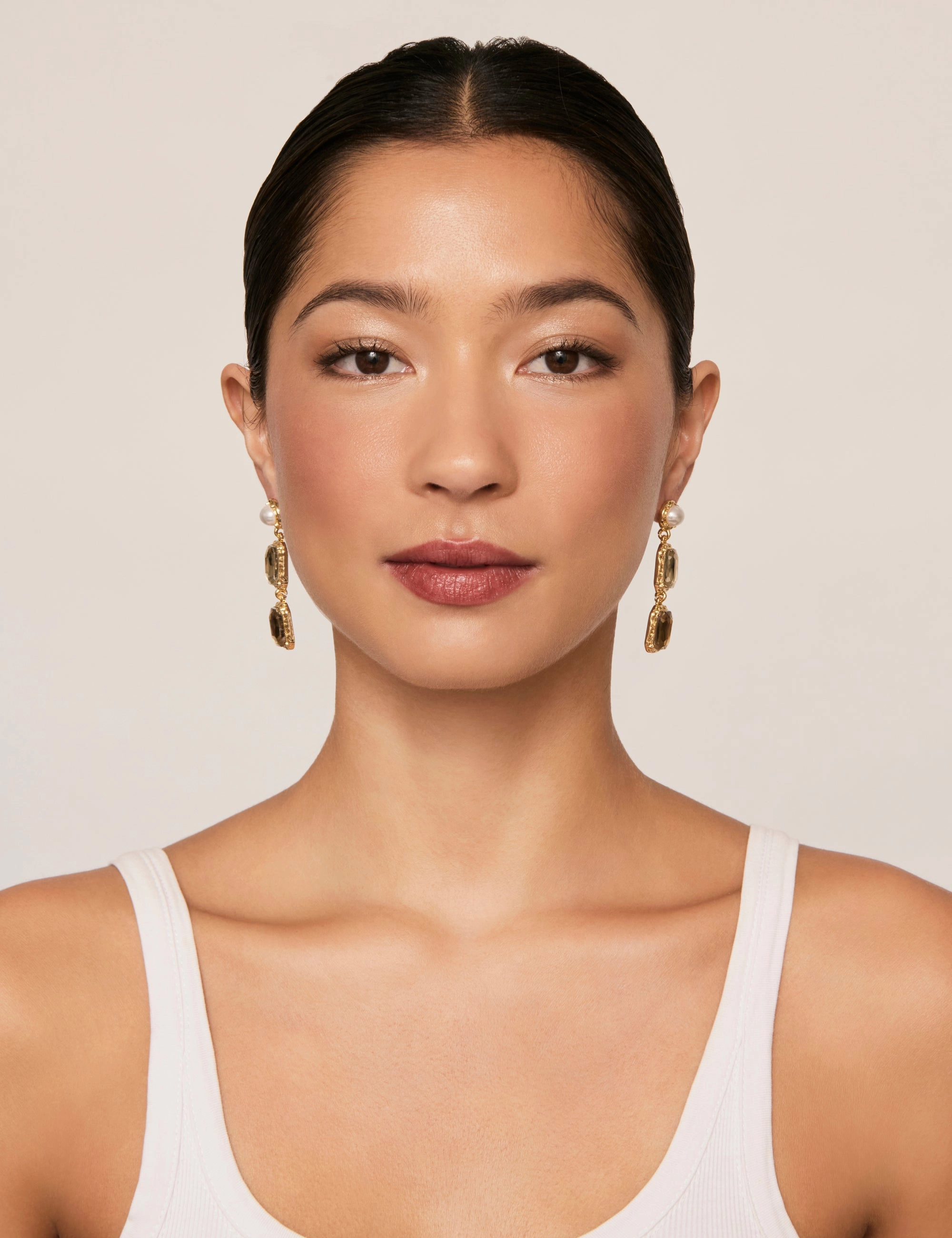ORNATE PEARL DROP EARRING