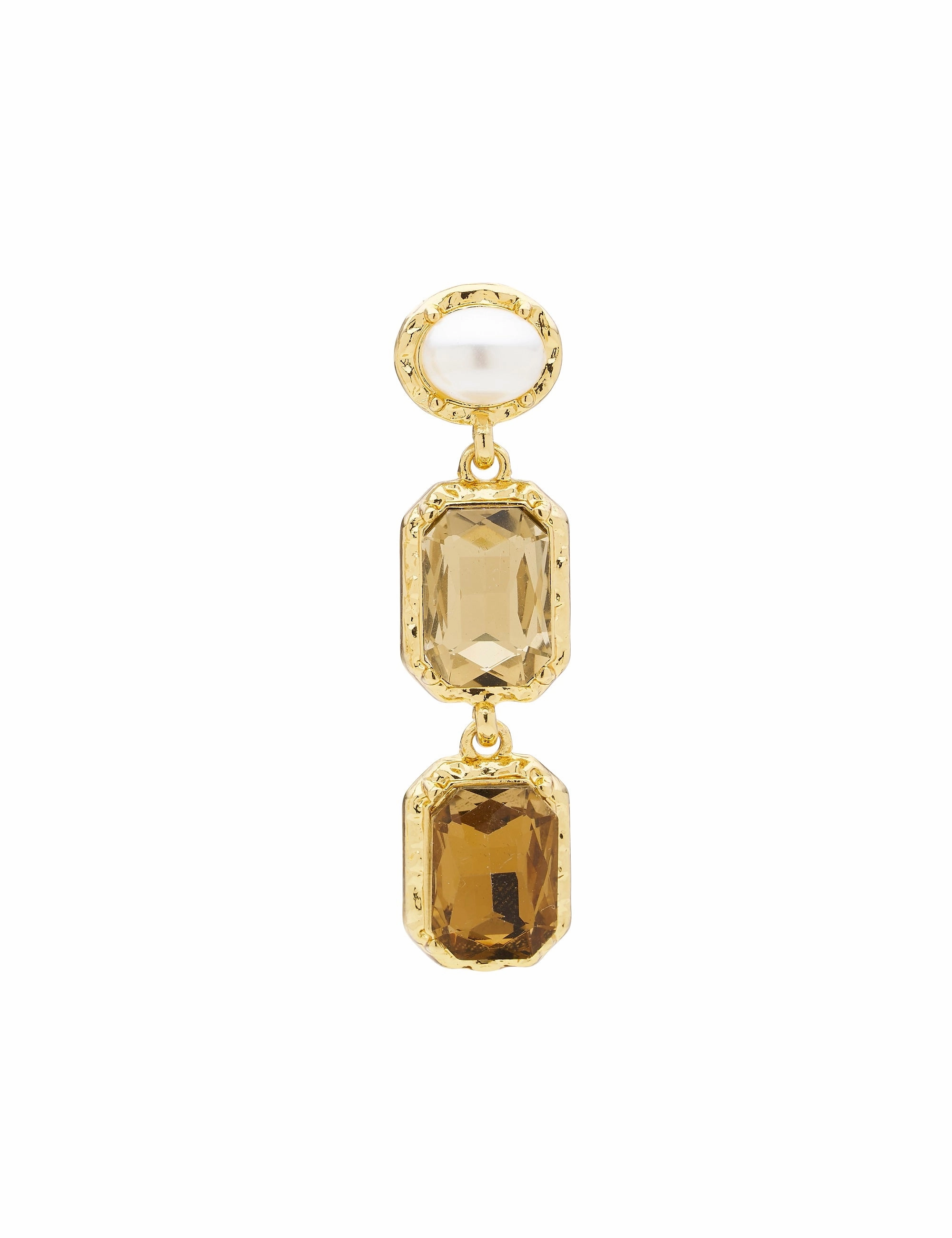 ORNATE PEARL DROP EARRING