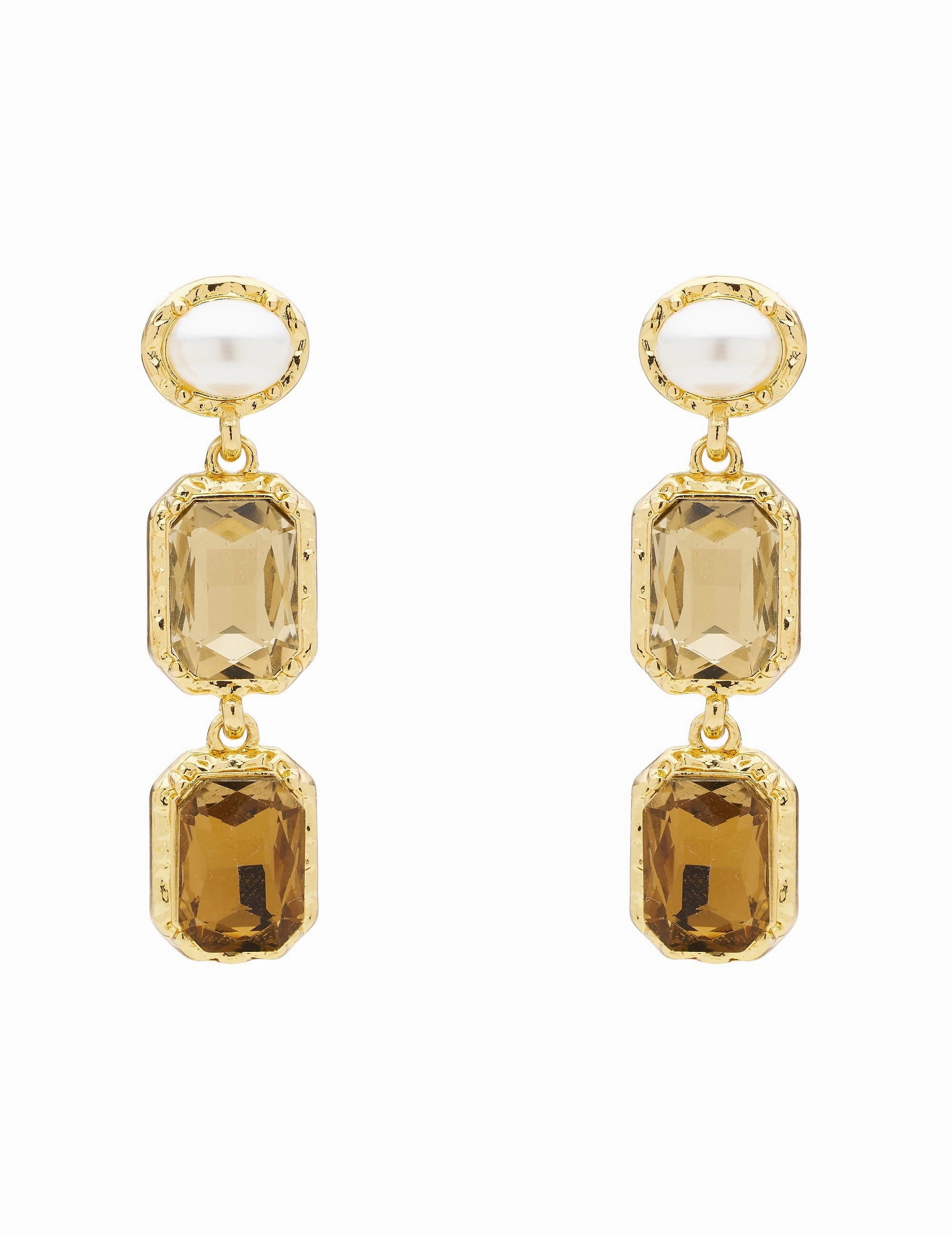 ORNATE PEARL DROP EARRING
