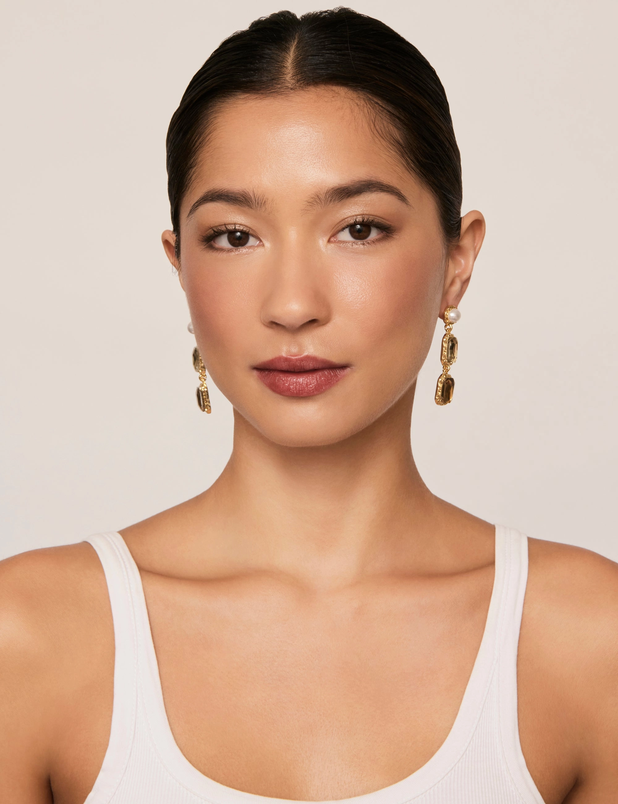 ORNATE PEARL DROP EARRING