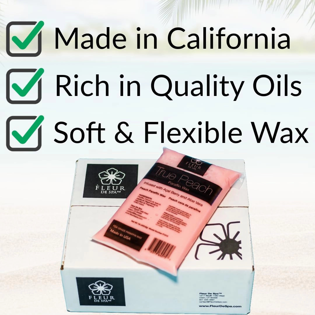 Paraffin Wax Refills – Made in USA – Coconut & Jojoba Oils for Luxurious Spa or Home Use on Hands, Feet, Body. Hydrating & Soothing