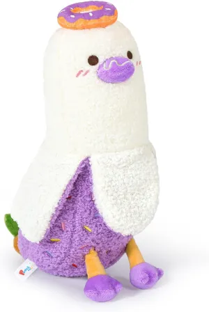 PEACH CAT Donut Banana Duck Plush Pillow with Candy Body Plushies Toy Cute Dessert Stuffed Animals Gifts for Kids Purple 19.7"