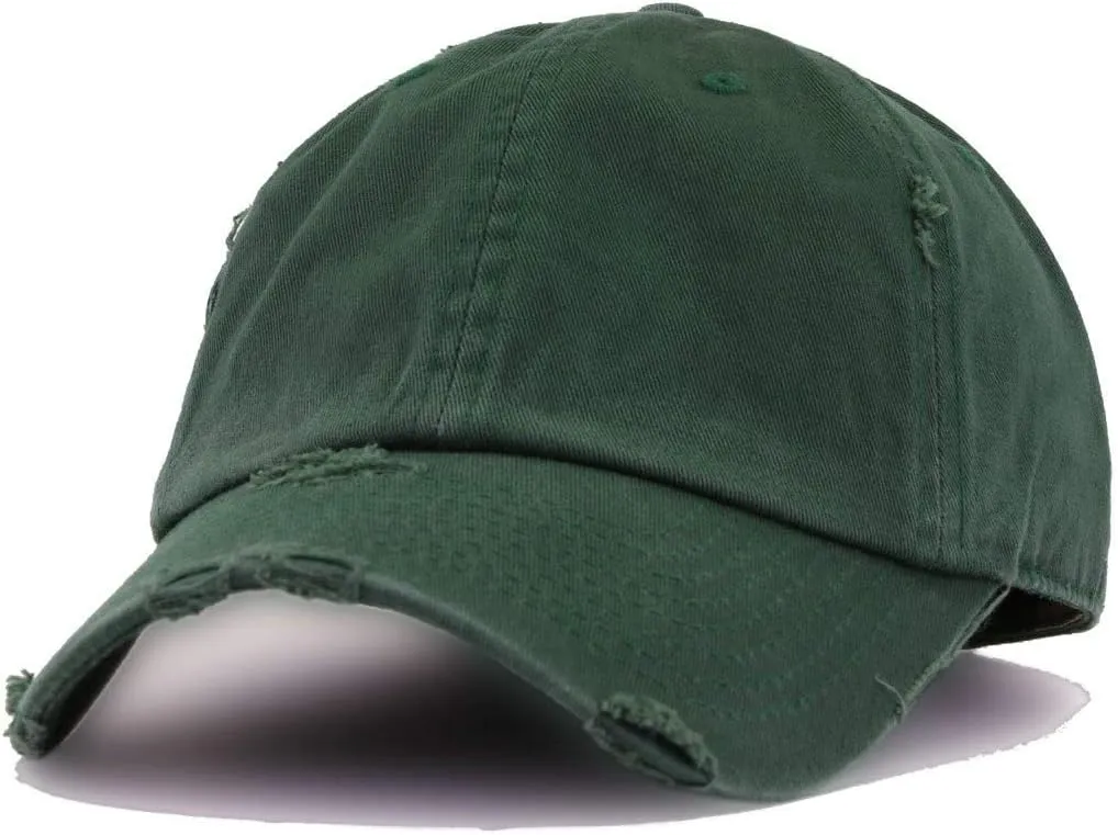 Peach Peachy Vintage Baseball Cap Embroidered Cotton Adjustable Distressed Dad Hat