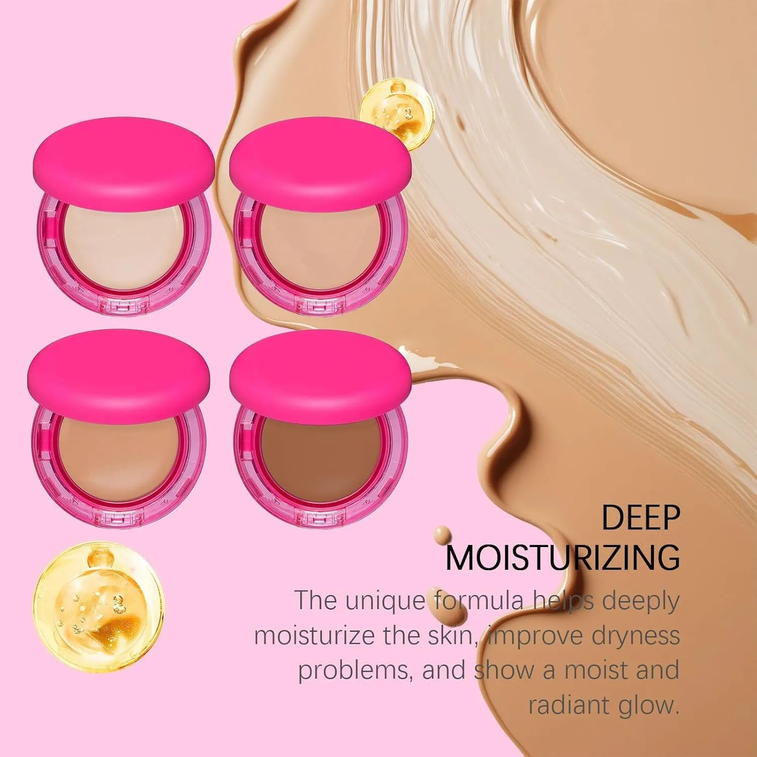 Peptide Bounce Foundation, Peptide Bounce Balm Foundation, Hydrating, Age-Defying Makeup for Mature Skin, Natural, Medium Buildable Coverage, All Skin Types