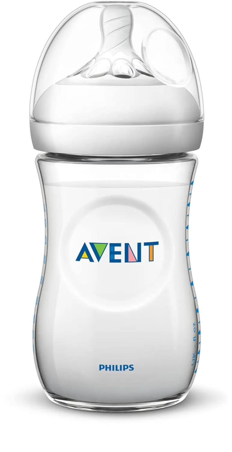Philips AVENT Natural Baby Bottle, Clear, 9 Oz