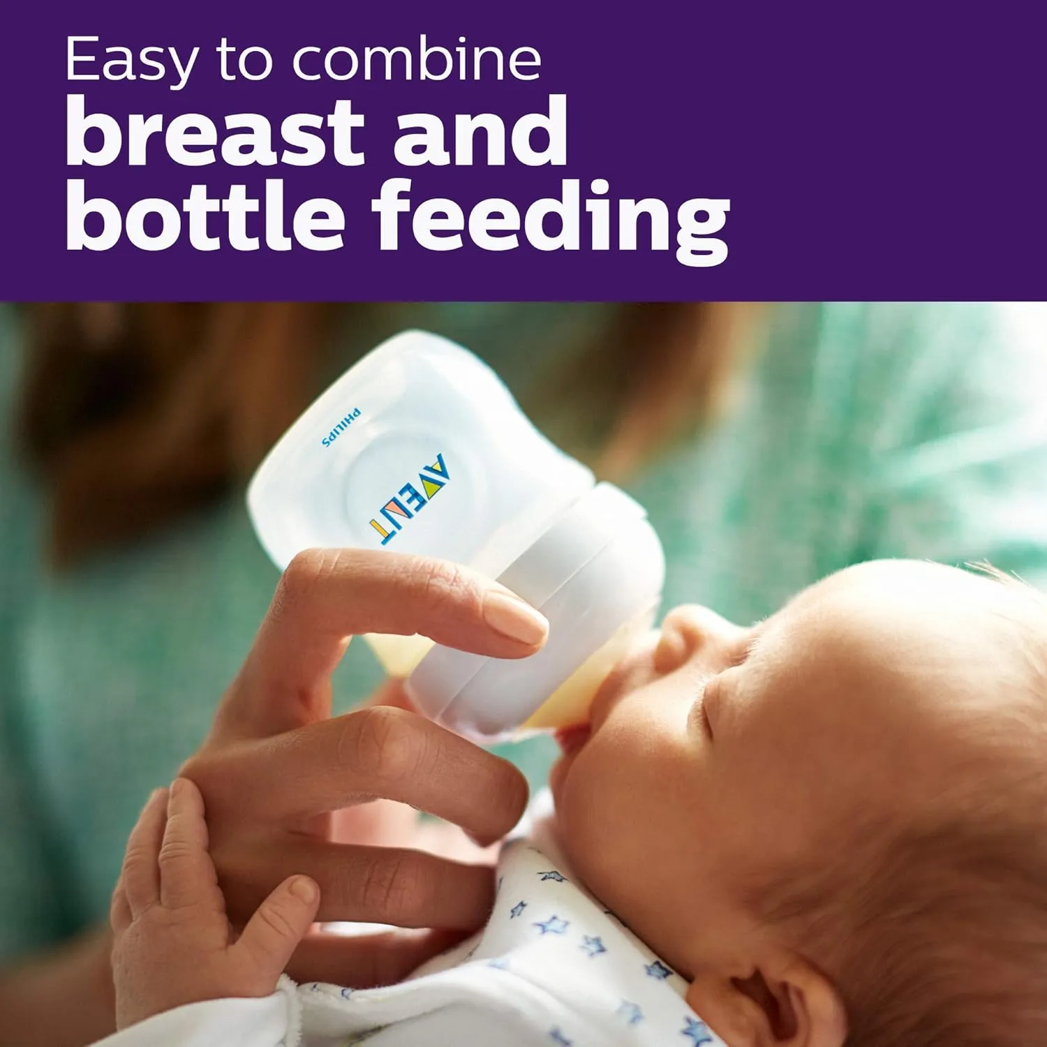 Philips AVENT Natural Baby Bottle, Clear, 9 Oz