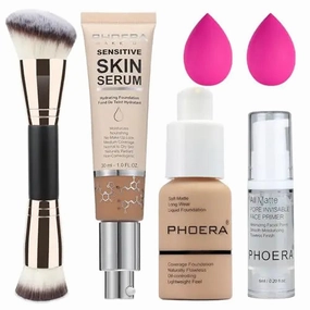 PHOERA Foundation Full Coverageand 2024 New PHOERA Foundation Makeup for Mature Skin Wrinkles Matte Natural Finish for a Flawless Complexion with Medium Coverage (104 N03/ Buff Beige Buff Beige)
