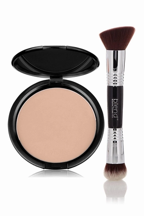 Powder Tone Foundation Brush Mineral Client-approved Light Weather-resistant & Pressed Pink