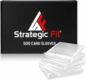 Premium Snug Fit Clear Card Sleeves for Games - 500 Trading Card Sleeves - Standard Size Card Protector Sleeves - Ideal as MTG Card Sleeves - Soft Plastic Card Sleeves for Collectors