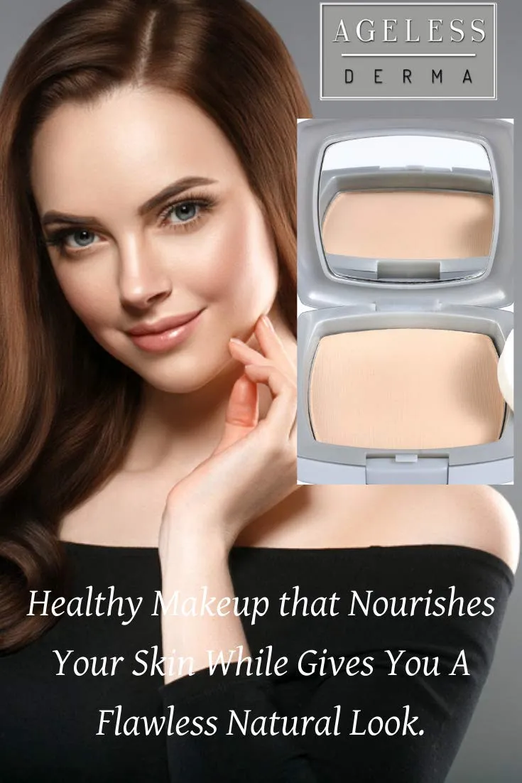 Pressed Mineral Makeup Foundation Sand Dune with Vitamin A, E and Green Tea. A Full Coverage Foundation Makeup