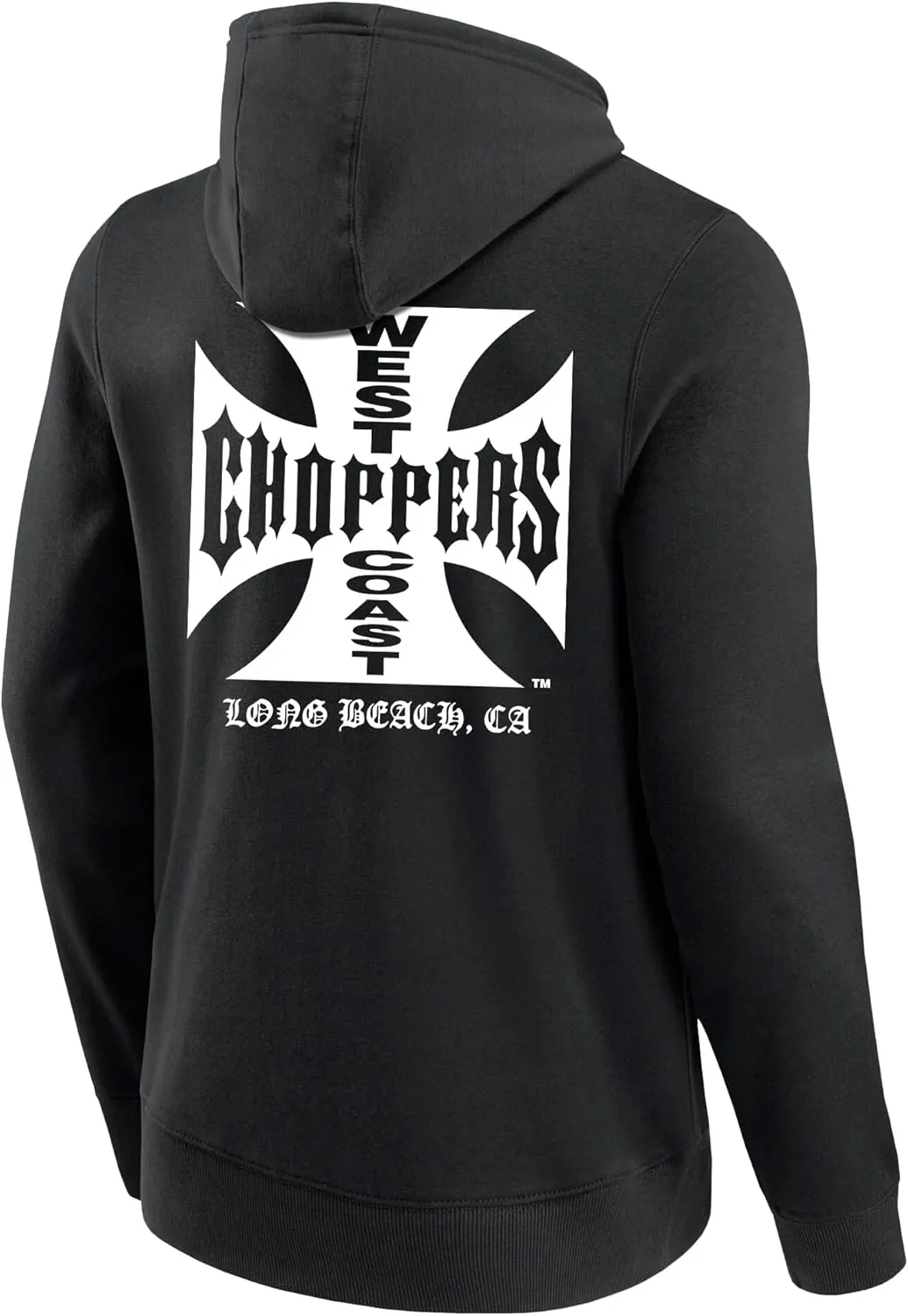 Qanipu West Coast Choppers Og Classic Hoodie Hooded Sweatshirt with Pockets - White