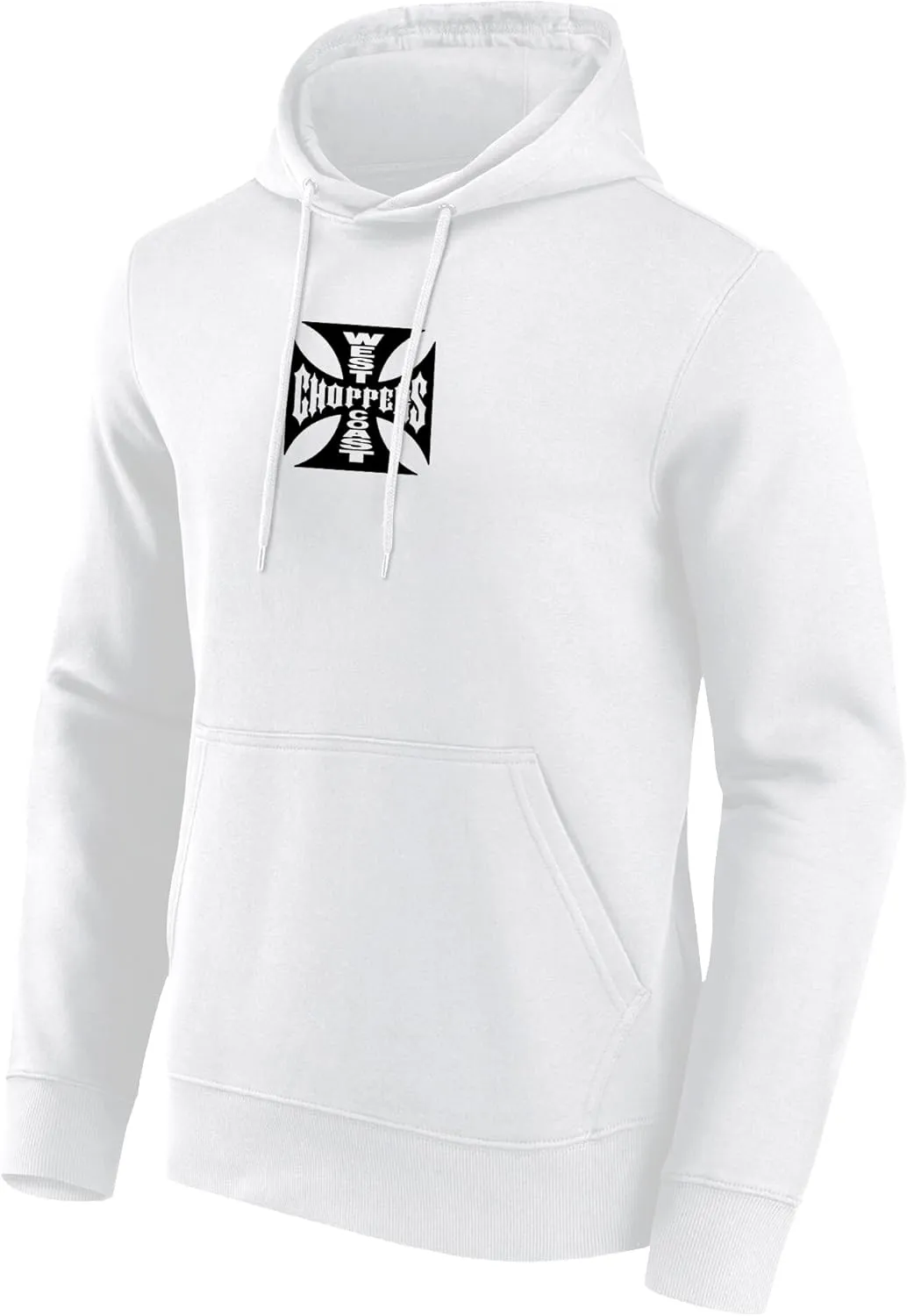 Qanipu West Coast Choppers Og Classic Hoodie Hooded Sweatshirt with Pockets - White