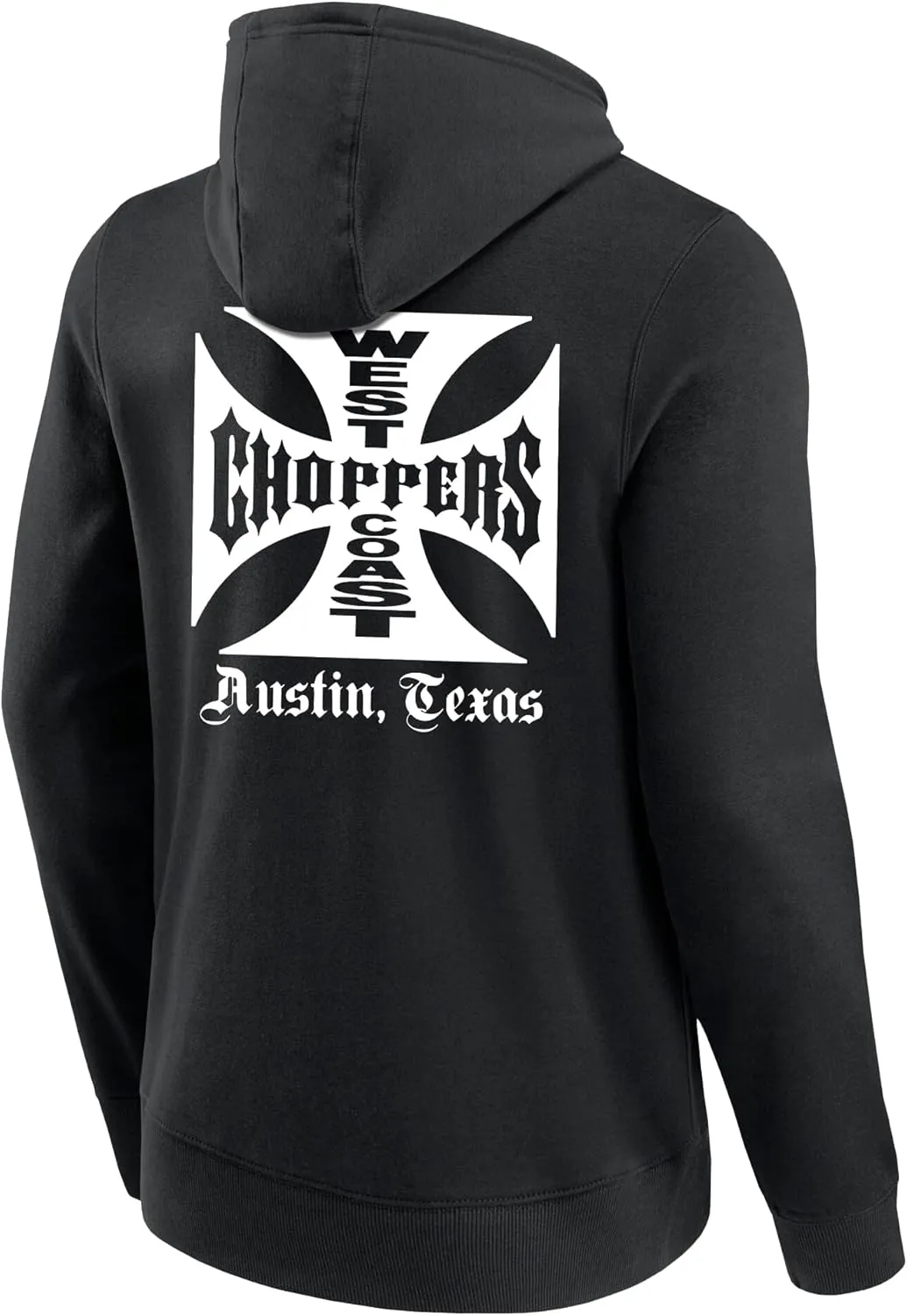 Qanipu West Coast Choppers Og Classic Hoodie Hooded Sweatshirt with Pockets - White