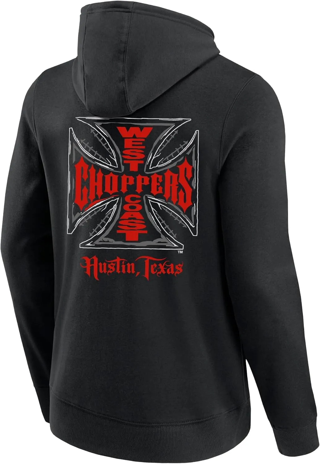 Qanipu West Coast Choppers Og Classic Hoodie Hooded Sweatshirt with Pockets - White