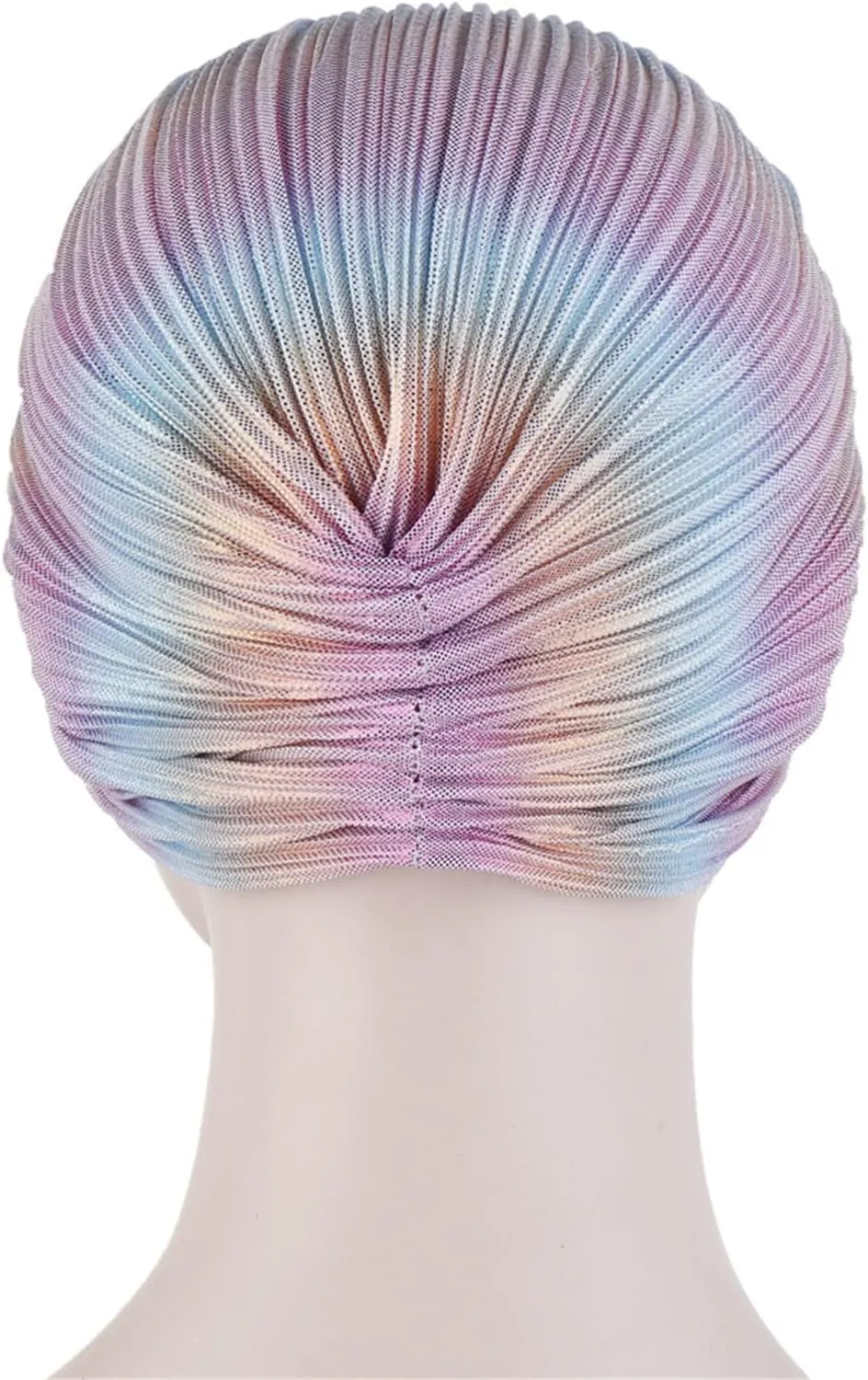 Qhome Turban Indian Caps Celeb Style Neon Headband Vintage Double Stretch Velvet Turban Head Wrap