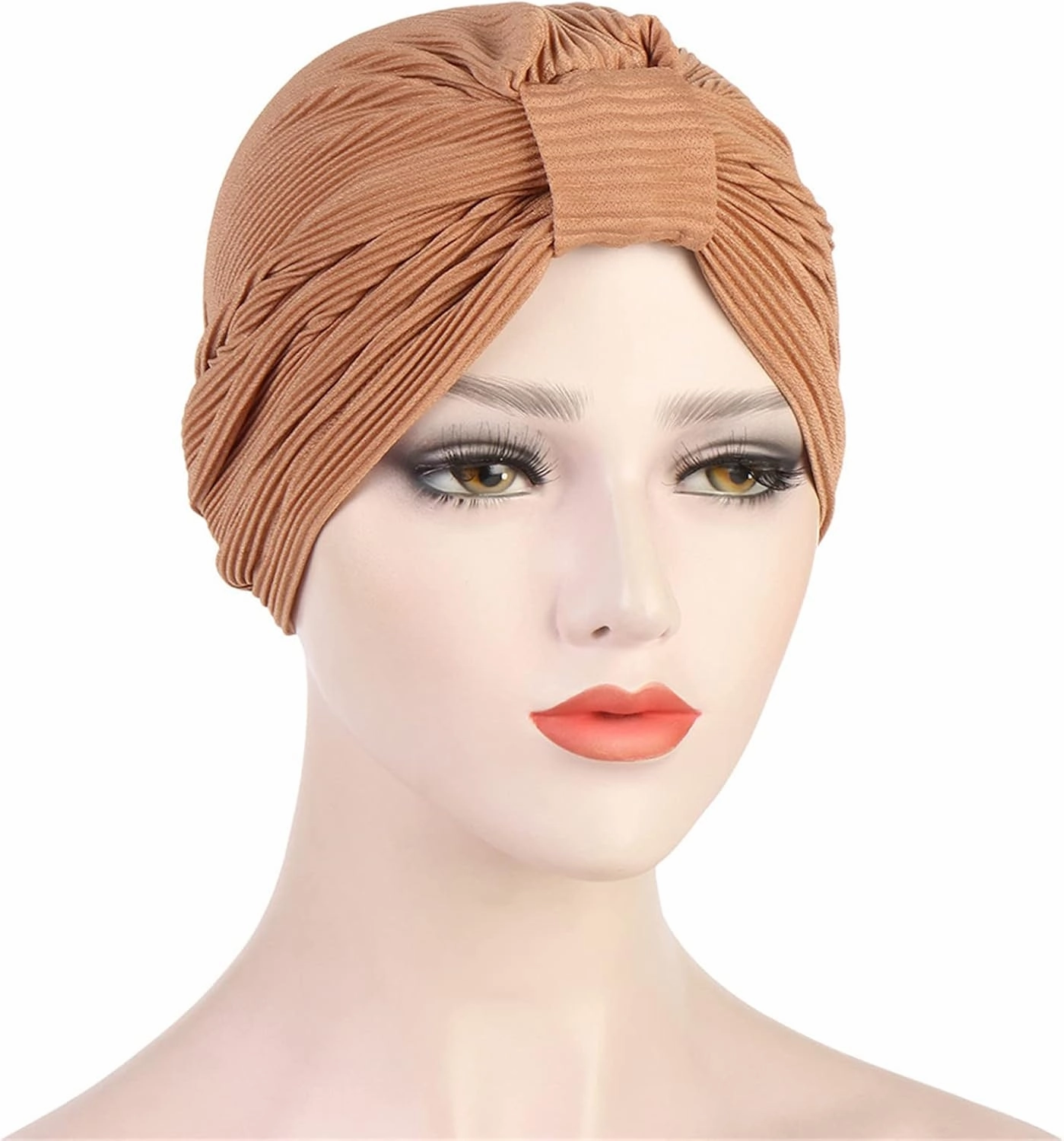 Qhome Turban Indian Caps Celeb Style Neon Headband Vintage Double Stretch Velvet Turban Head Wrap