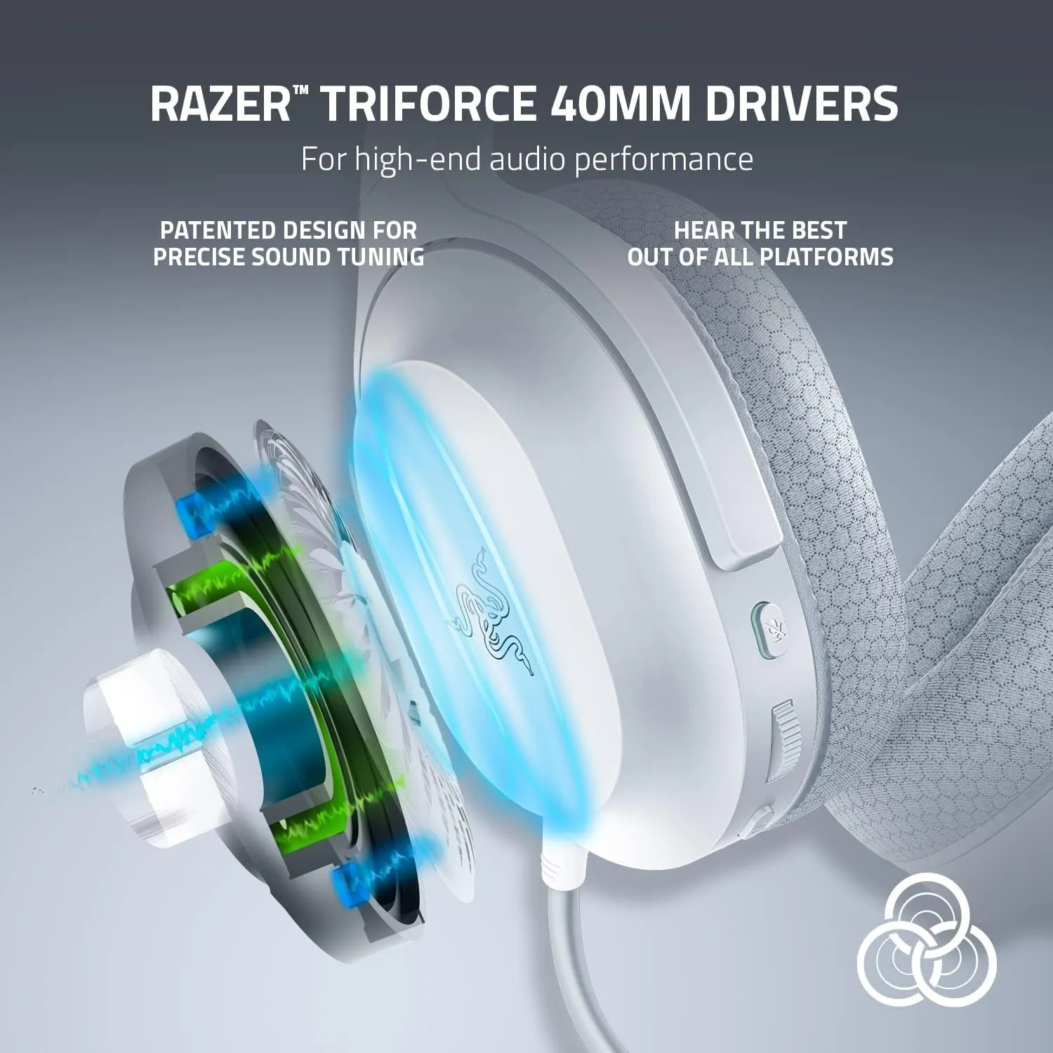 Razer Barracuda X Wireless Multi-Platform Gaming and Mobile Headset - Mercury (Renewed)