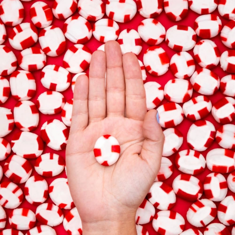 Red Bird Soft Peppermint Candy Mints, Bulk Candy Individually Wrapped, Clear Wrapper, 1000 ct
