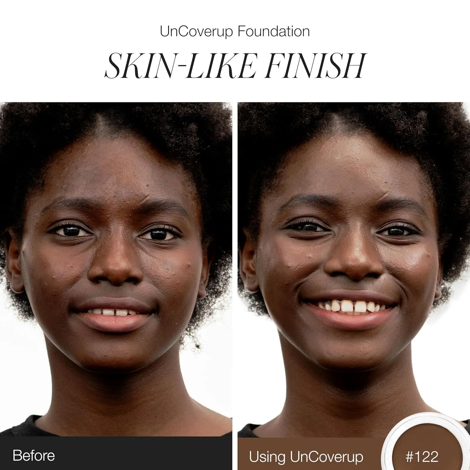 RMS Beauty UnCoverup Cream Foundation - Medium to Full Coverage Foundation Makeup, Dewy Foundation Full Coverage Make Up, Hydrating Foundation Skin Tint with Buriti & Coconut Oil, Face Makeup Products