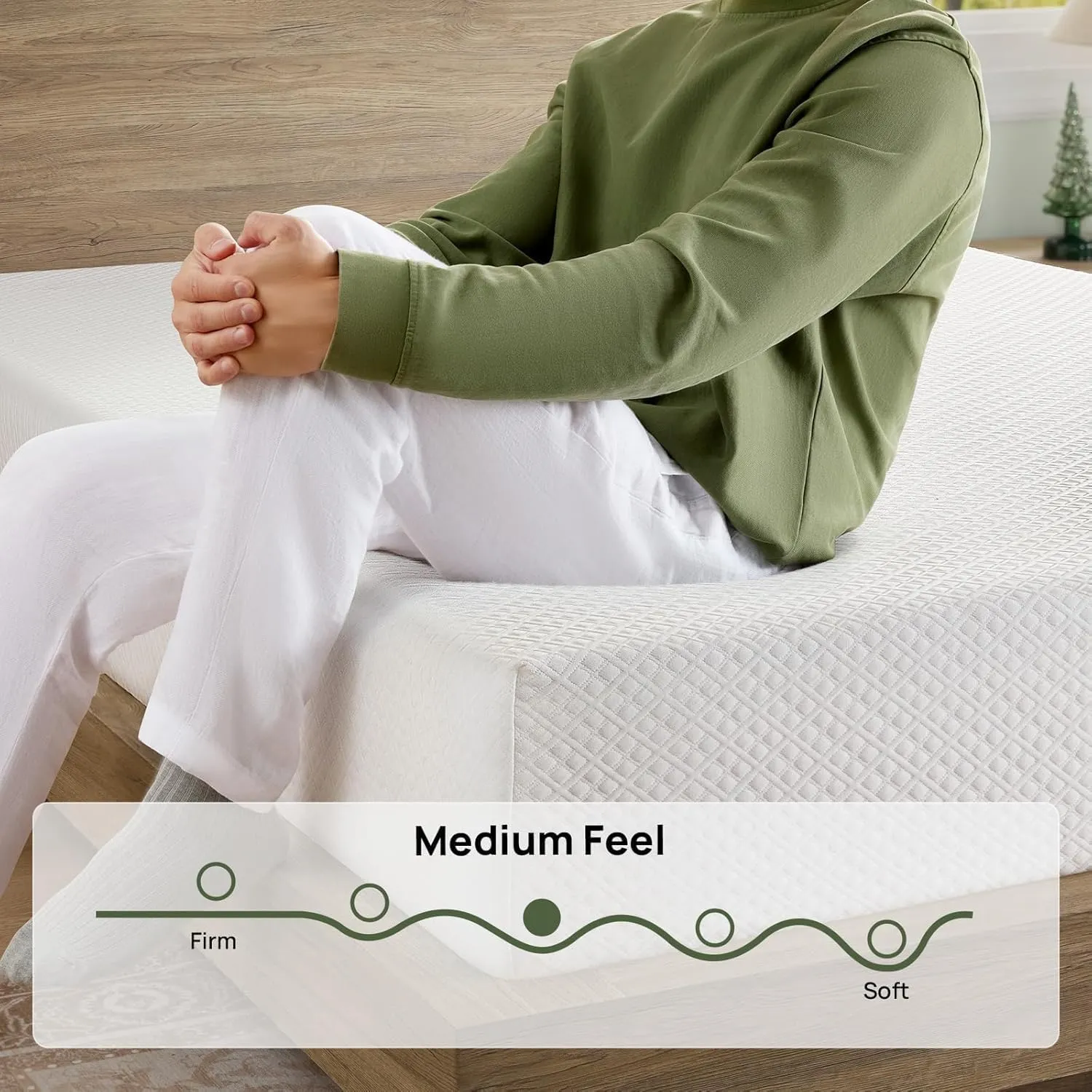 Rolanstar Twin Size Mattress, 10 Inch Gel Memory Foam Mattress in a Box, Fiberglass Free, Breathable for Cooler Sleep Supportive & Pressure Relief, CertiPUR-US Certified, White