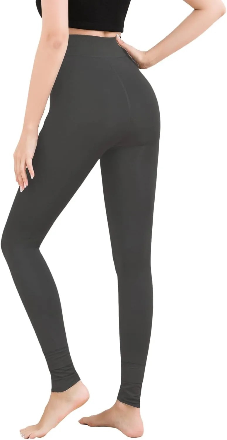 Romastory Women's Winter Warm Stretchy Thermal Leggings Pants Fleece Lined Tights