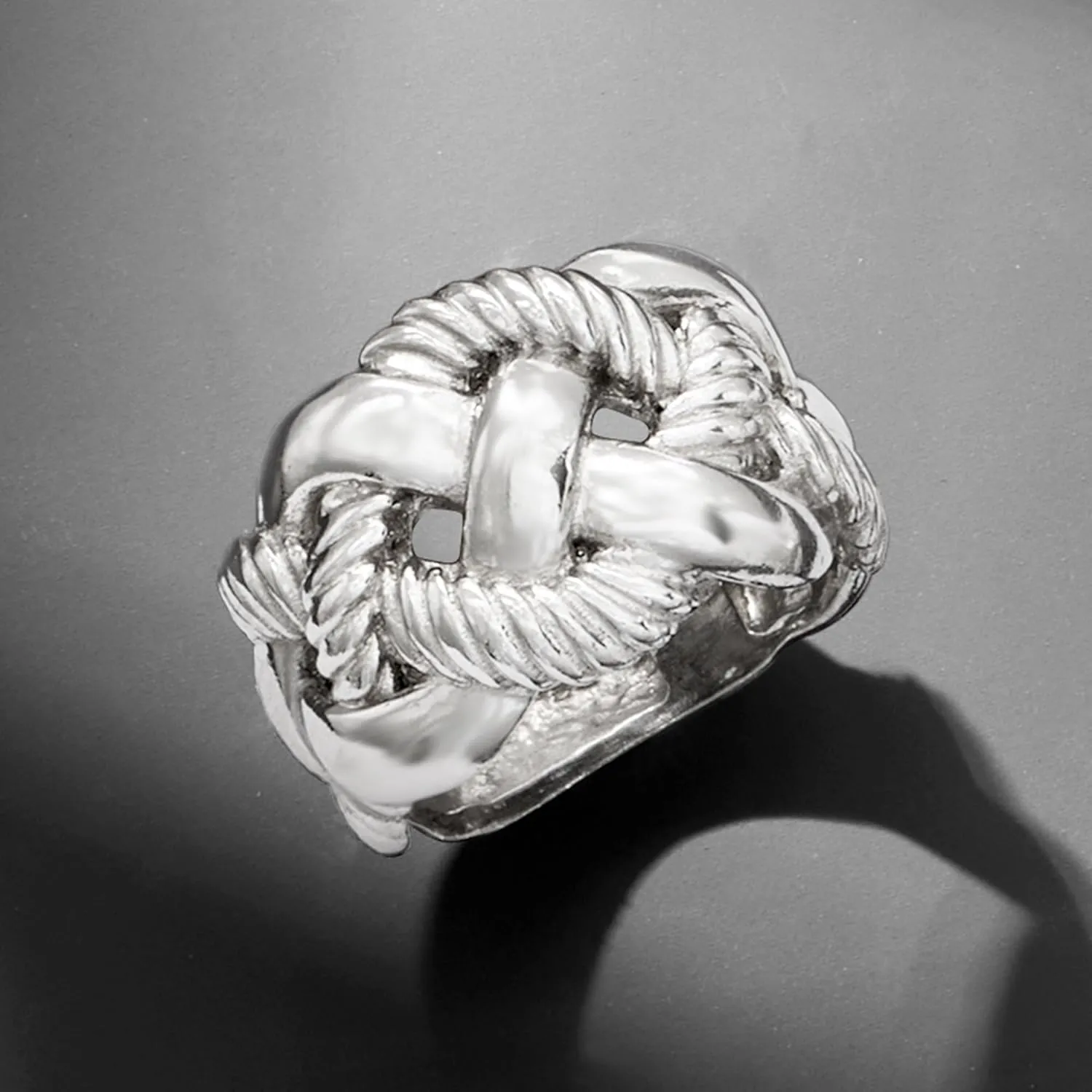 Ross-Simons Italian Sterling Roped Ring