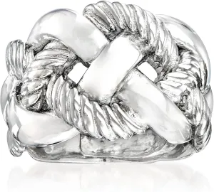 Ross-Simons Italian Sterling Roped Ring