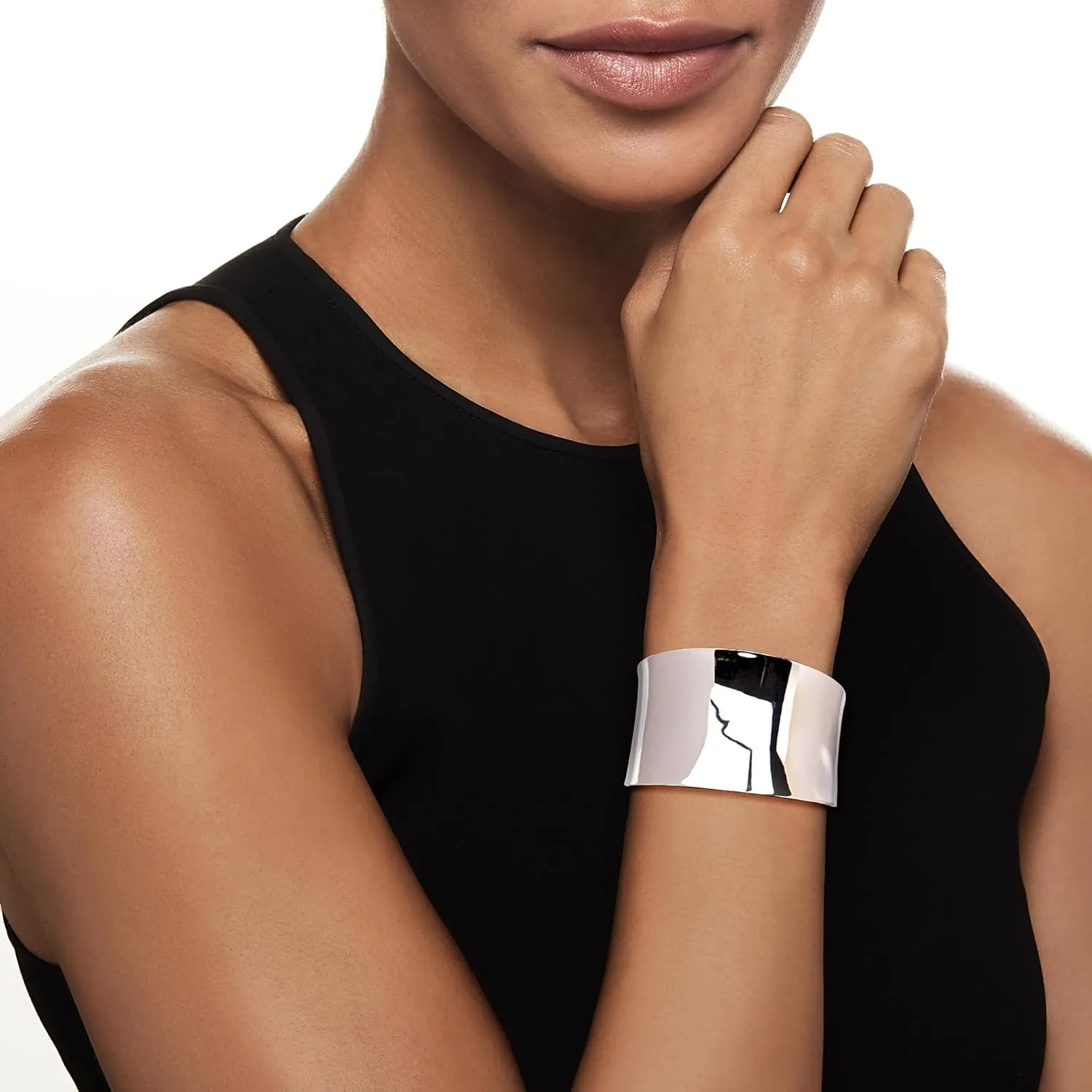 Ross-Simons Sterling Silver Wide Polished Cuff Bracelet