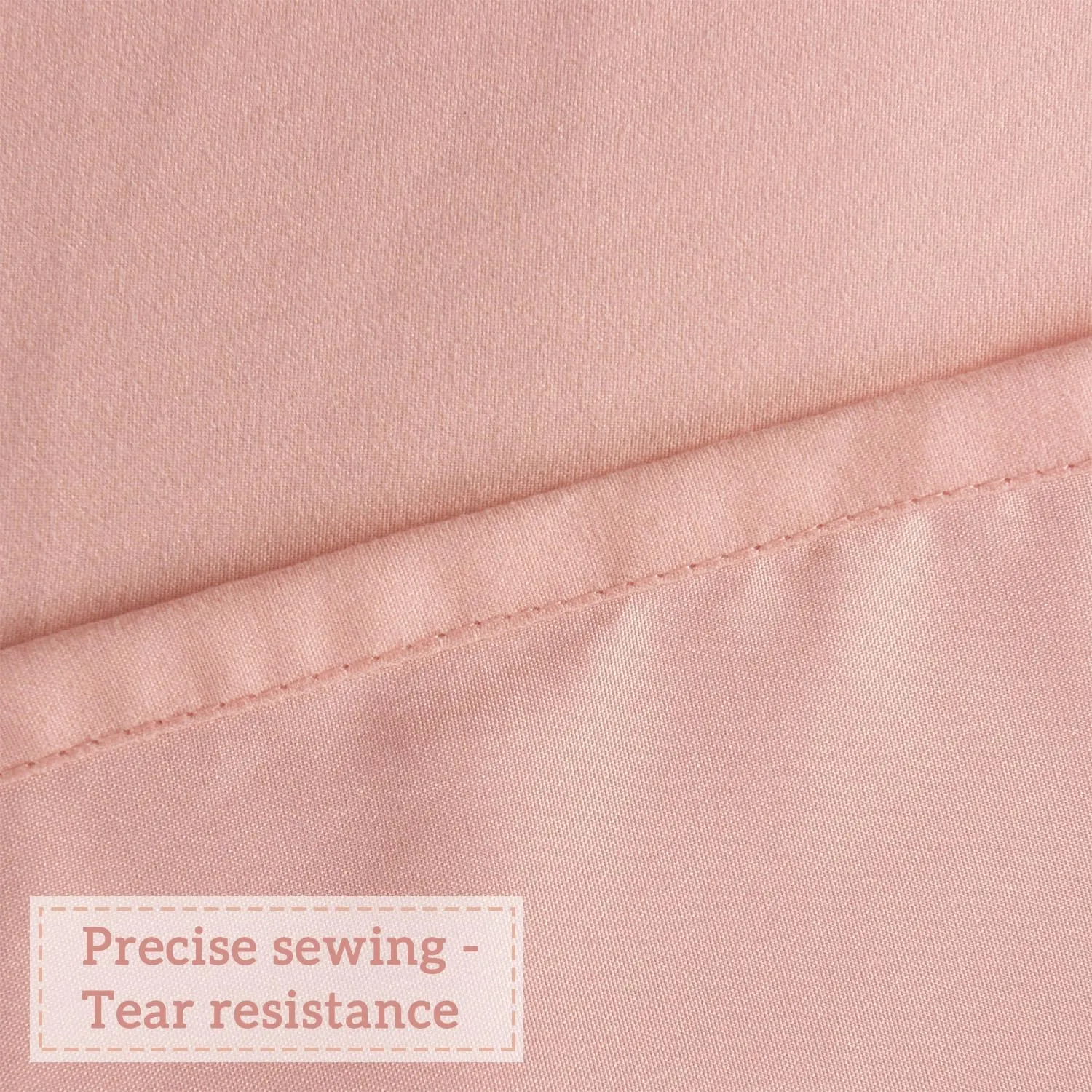 Ruched Ruffled Shower Curtain 72" W x 72" H, Peach Pink Microfiber Rustic Decorative Bath Curtain for Bathroom, Farmhouse and Boho Bathroom Décor, Machine Washable (LQ-38)