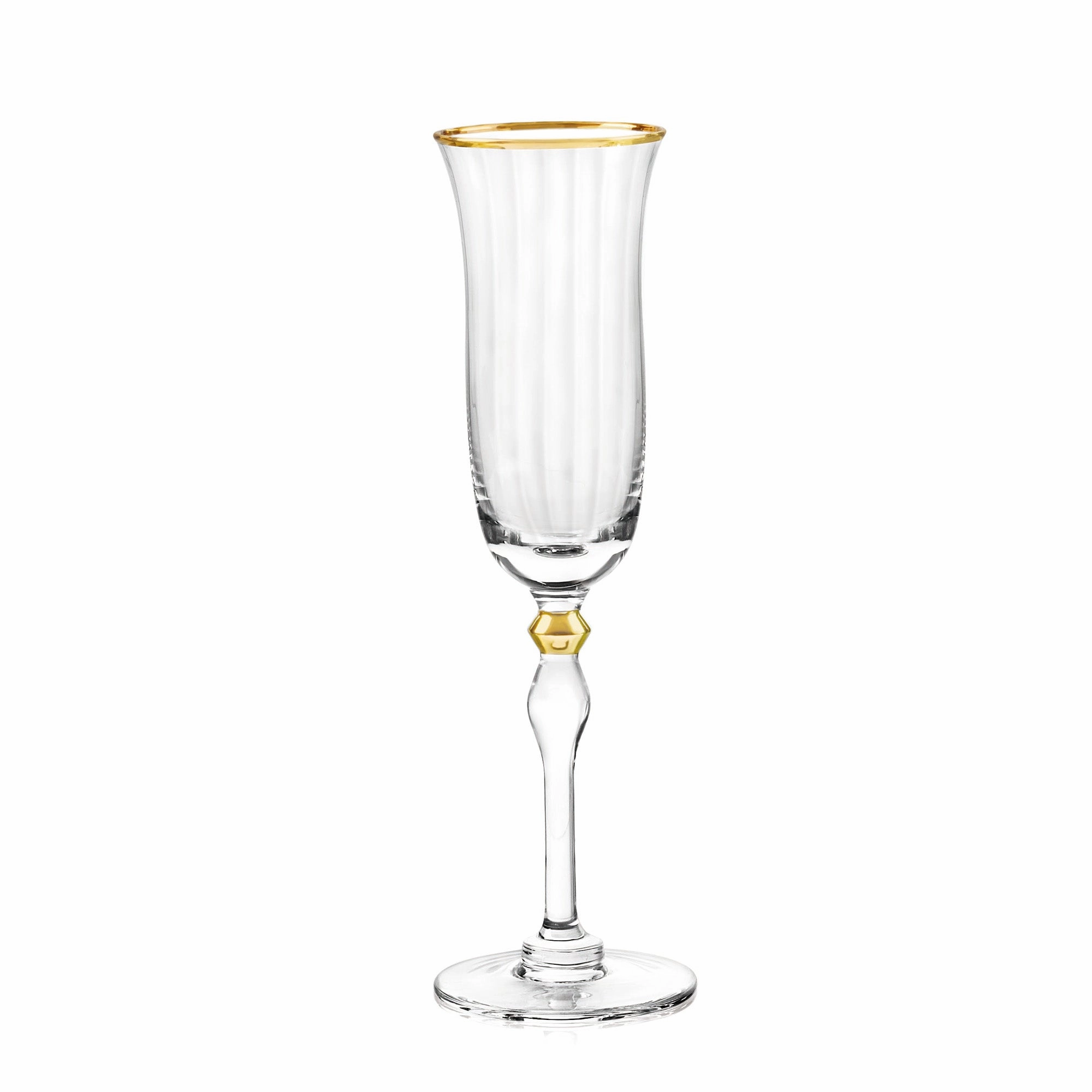 Salem Flute Gold Set of 4