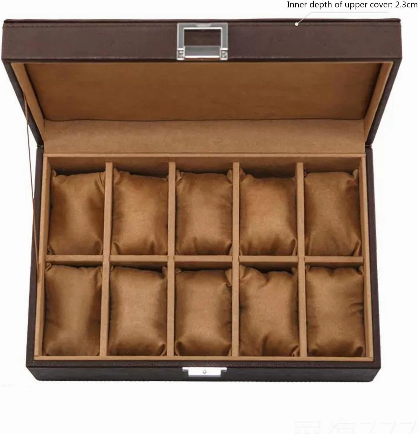 SBCC Watch Box, Mechanical Leather Watch, Quartz Watch Storage Box, Bracelet Storage Box(Yellow)