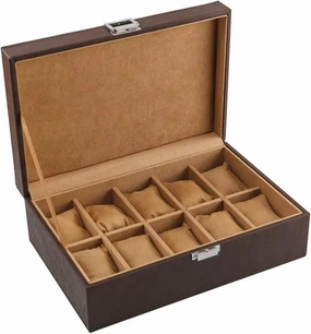 SBCC Watch Box, Mechanical Leather Watch, Quartz Watch Storage Box, Bracelet Storage Box(Yellow)