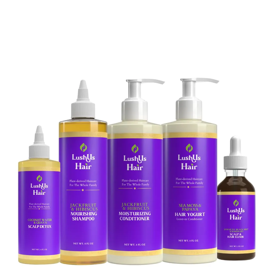 Scalp Care Bundle | Scalp Detox Hydrating Shampoo | Detangling Conditioner | Detangling Leave-in Conditioner | Hair Elixir | For All Hair Types