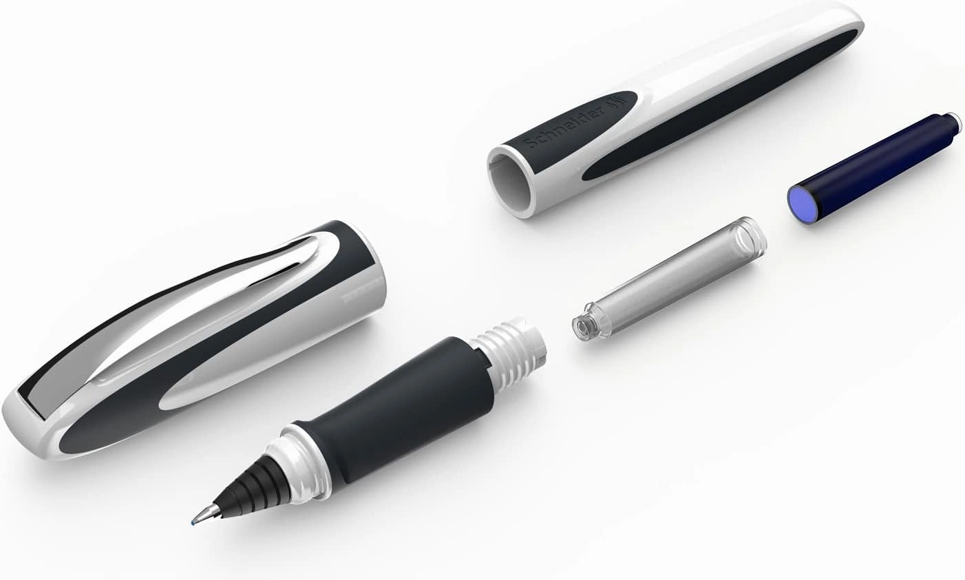 Schneider 187813 Ray Rollerball Pen (Refillable with Standard Ink Cartridges, Suitable for Right and Left-Handed Users) Pistacchio
