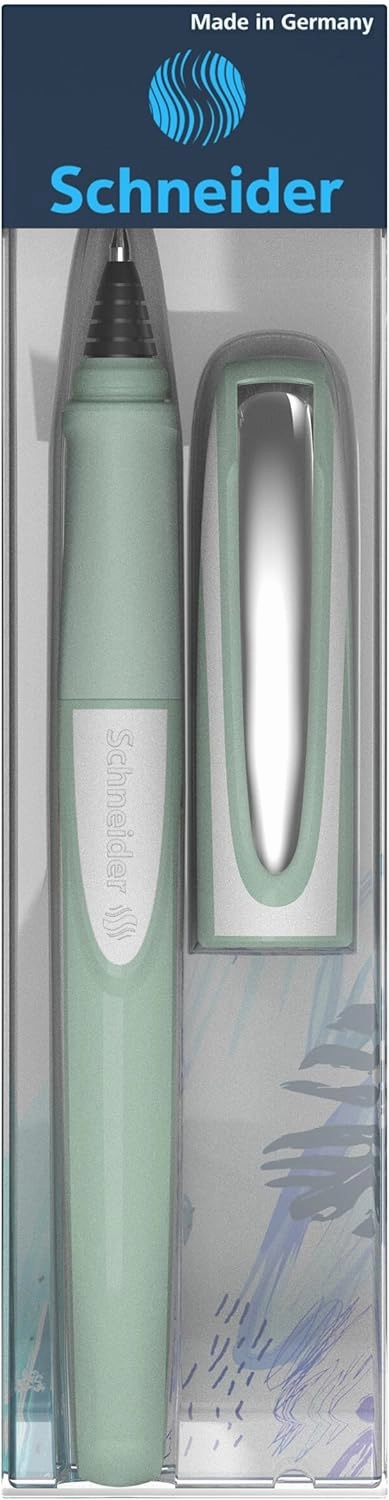 Schneider 187813 Ray Rollerball Pen (Refillable with Standard Ink Cartridges, Suitable for Right and Left-Handed Users) Pistacchio